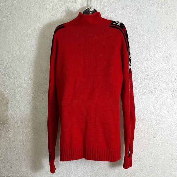 Karl Kani Red Wool Pullover Knit Sweater Size Large - Picture 2 of 6